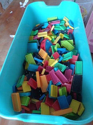 Dominó express, plástico para carrera 500 piezas