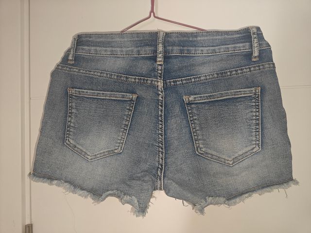 Shorts vaqueros bordados