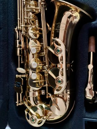 Saxo Alto Eastar II con muchos accesorios