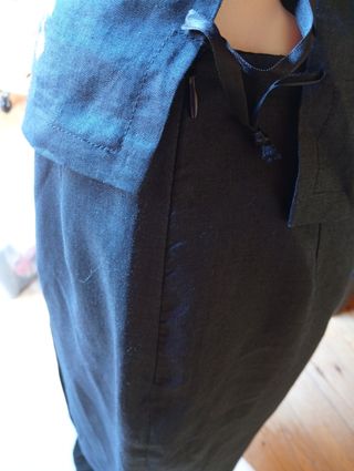 Traje lino Adolfo Domínguez azul