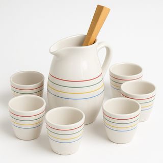 Jarra y 6 vasos | Cerámica