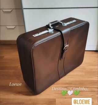 Maleta vintage Loewe marrón