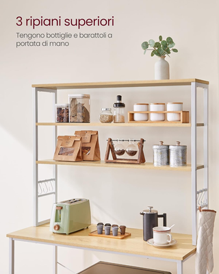 Scaffale da Cucina, Supporto per Forno a Microonde