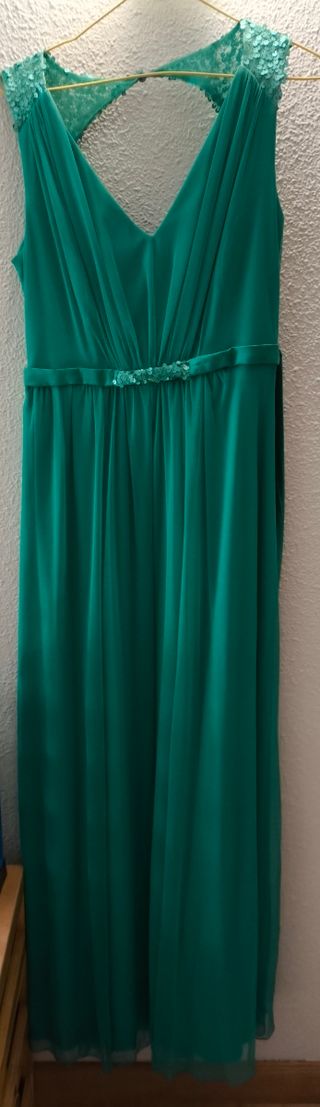 Vestido largo verde eventos
