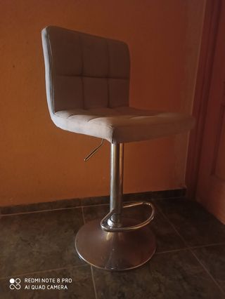 Taburete cocina gris - metal