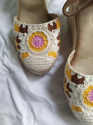 Alpargatas beige multicolor