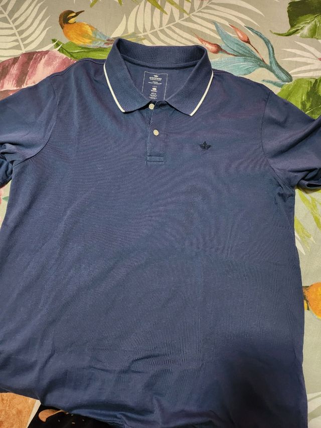 Polo Dockers azul - Talla L