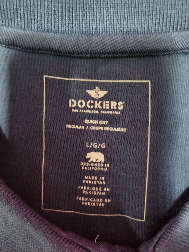 Polo Dockers azul - Talla L