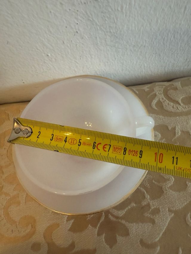 Juego 6 tazas opalina vintage