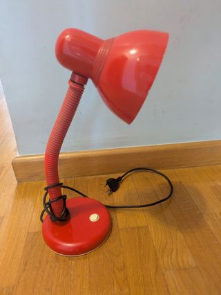 Flexo rojo escritorio vintage