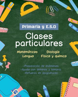 Clases particulares Primaria y ESO