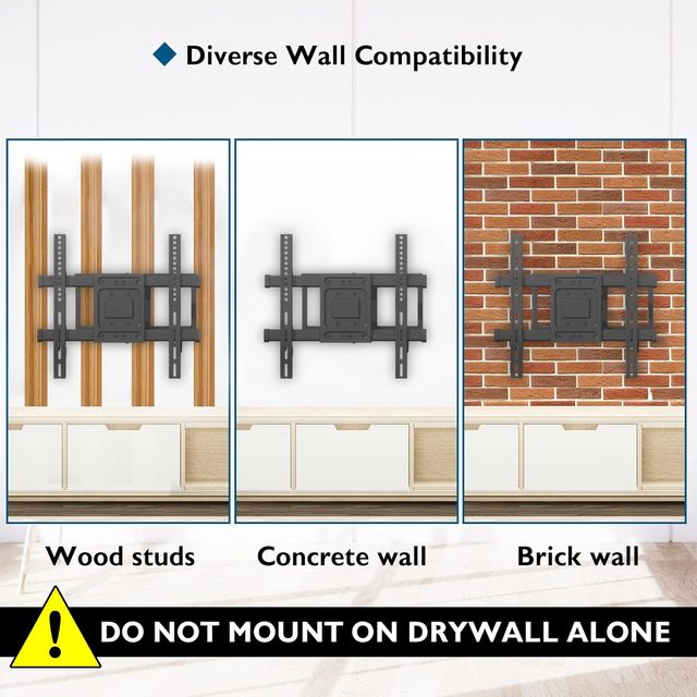 Soporte TV extralargo de pared 32-70" 60kg Bontec