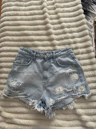Shorts vaqueros-Rotos-talla única