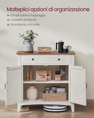 Credenza Cucina, Mobiletto con Cassetto, Mobile co