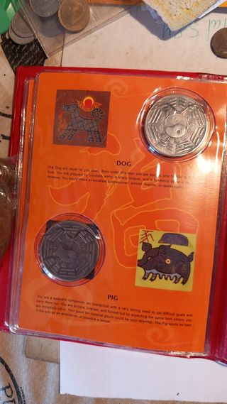 Monedas chinas zodiaco