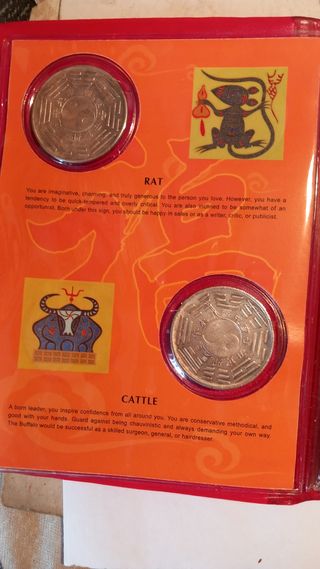 Monedas chinas zodiaco