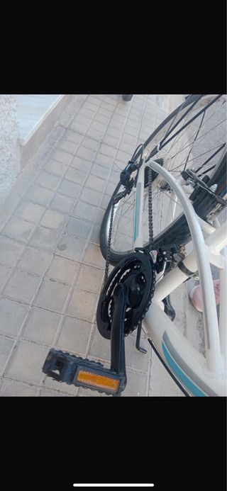 Bicicleta montaña blanca