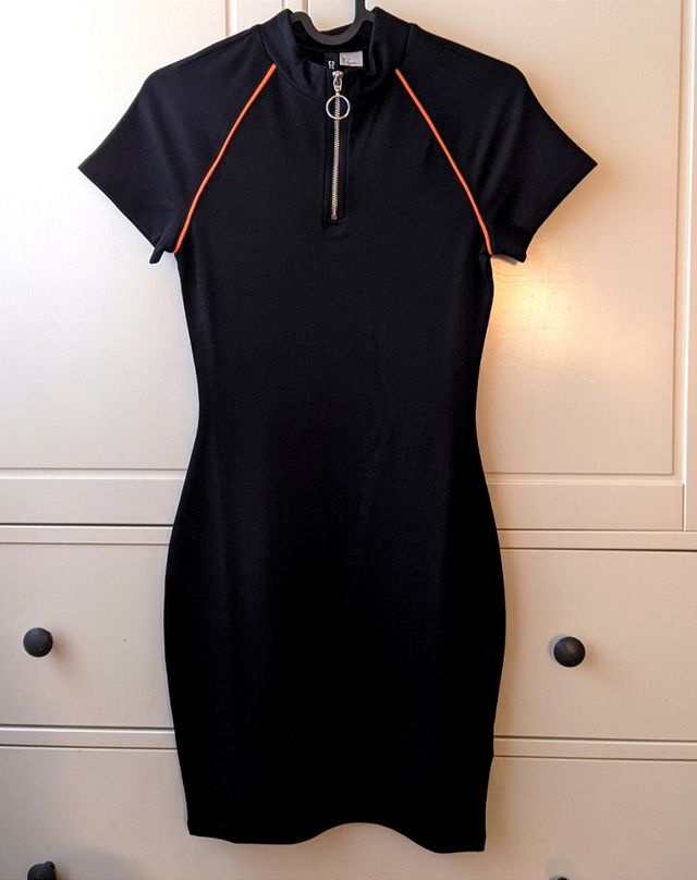Vestido negro corto - Talla XS