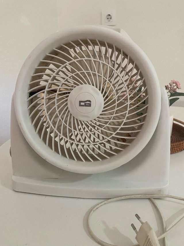 Ventilador blanco retro