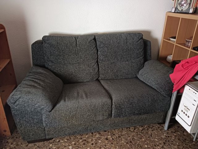 Sofá 2 plazas gris - Sofás Muñoz