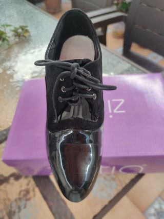 Zapatos mujer negros - tacón