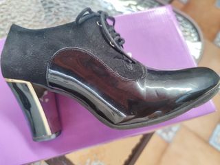 Zapatos mujer negros - tacón
