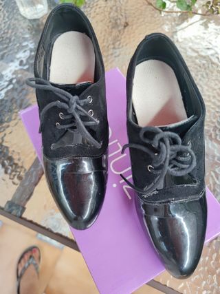 Zapatos mujer negros - tacón