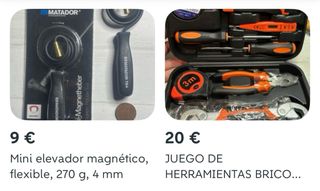 Juego herramientas + Mini imán 4mm