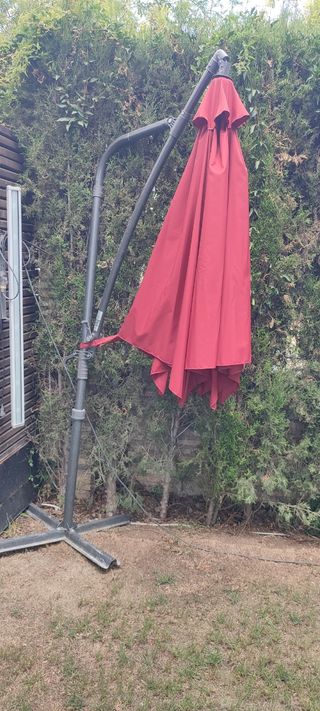 Sombrilla p/restaurante - roja