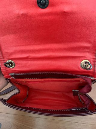 Bolso bandolera terciopelo morado