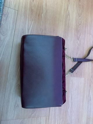 Bolso bandolera terciopelo morado