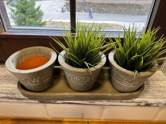 3 Macetas Decorativas - Gris y Marrón