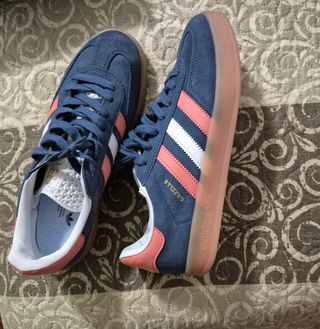 Zapatillas Adidas Gazelle Azul Rosa