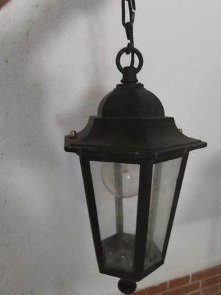 2 Faroles antiguos de exterior