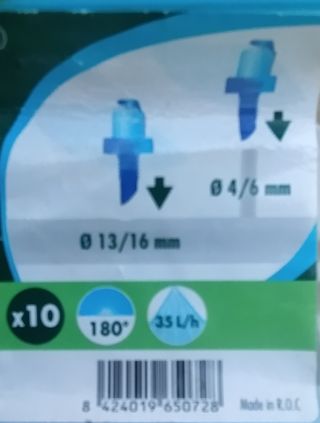 10x Micro-difusores Geolia 180º - Novos