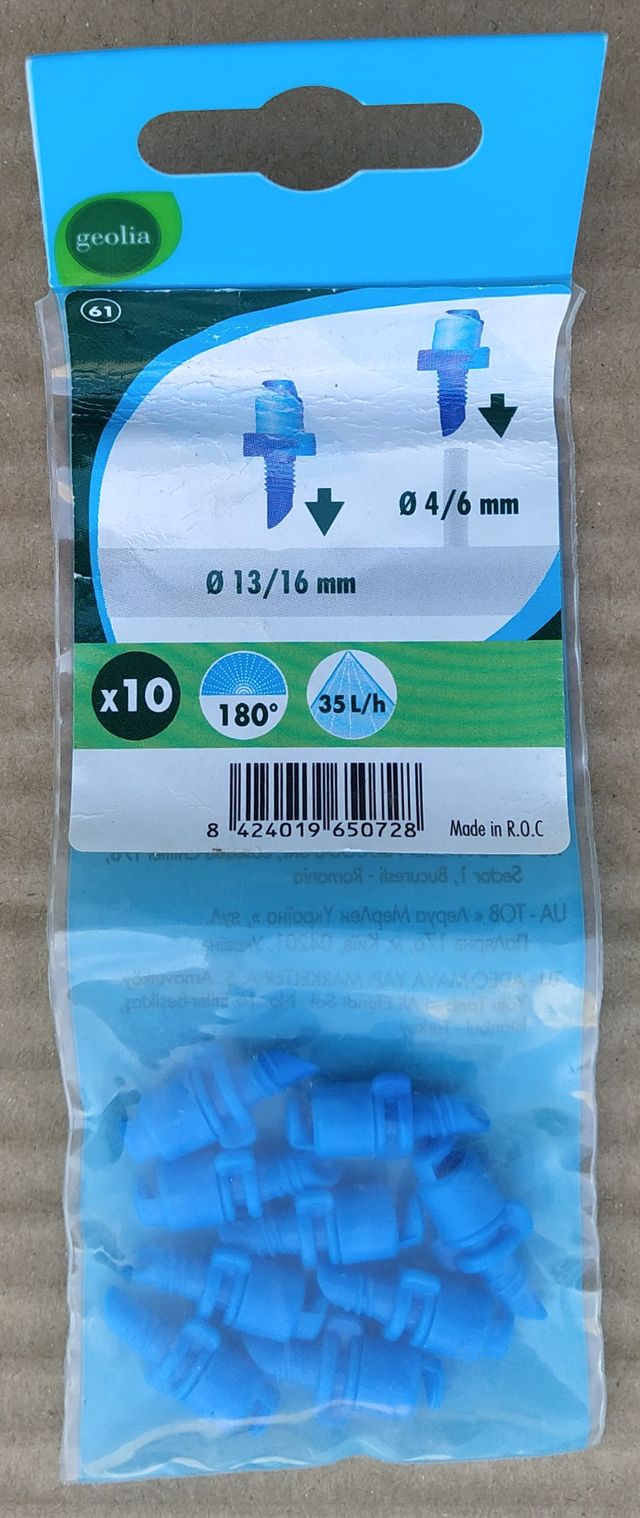 10x Micro-difusores Geolia 180º - Novos