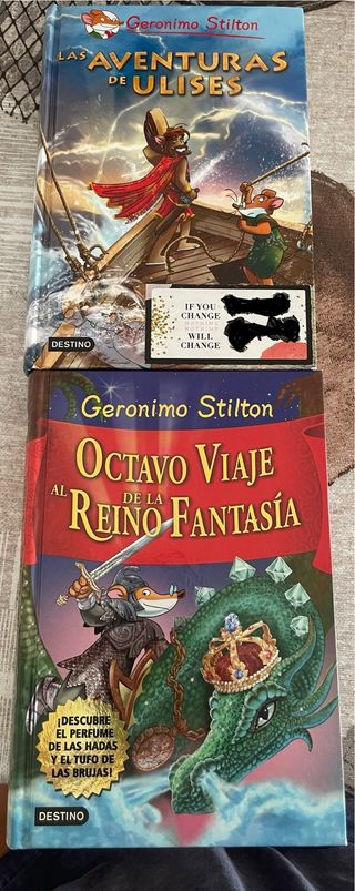 2 libros geronimo stilton