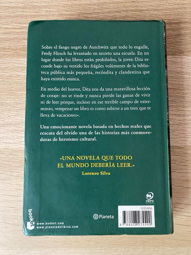 La bibliotecaria de Auschwitz de Antonio Iturbe