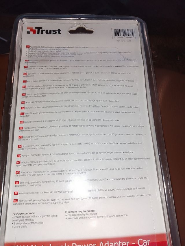 Carregador universal para computador portátil Netbook Trust 7