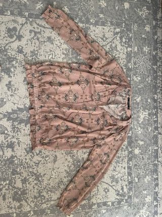 Preciosa Blusa Zara Basic Rosa T-S