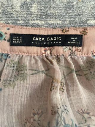 Preciosa Blusa Zara Basic Rosa T-S