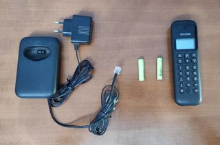 Teléfono inalámbrico Alcatel negro