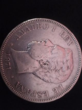 Moneda 5 Pesetas 1871