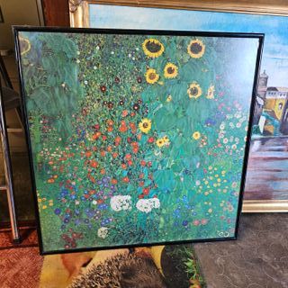 Quadro fiori Klimt - Stampa