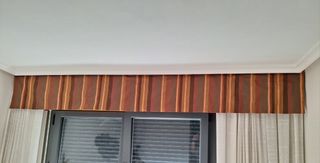 Colcha bouti 3 piezas marrón-naranja