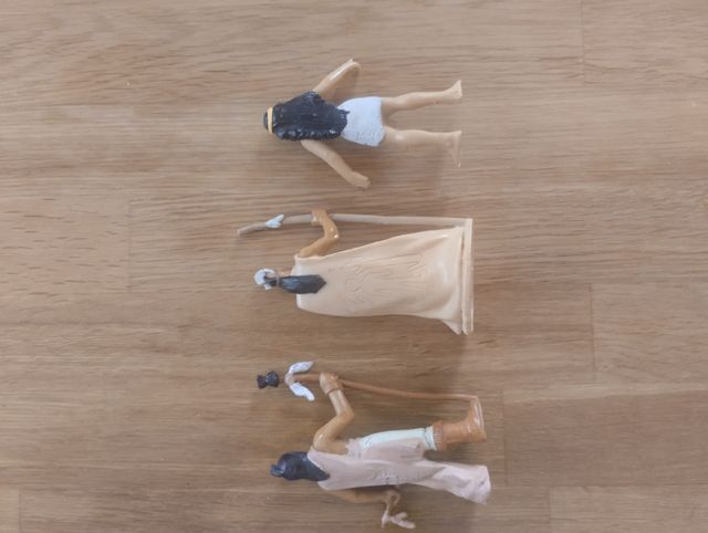 3 figure indiane in PVC del Wild West