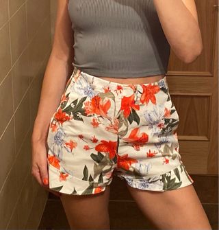 Shorts Zara estampados florales