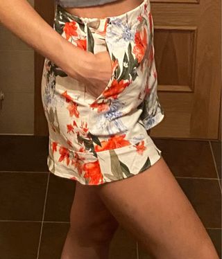 Shorts Zara estampados florales