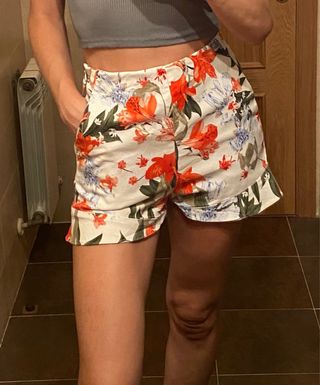 Shorts Zara estampados florales