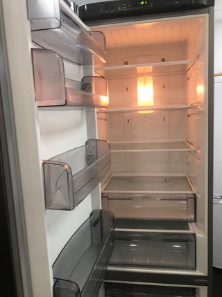 Nevera combi acero inoxidable